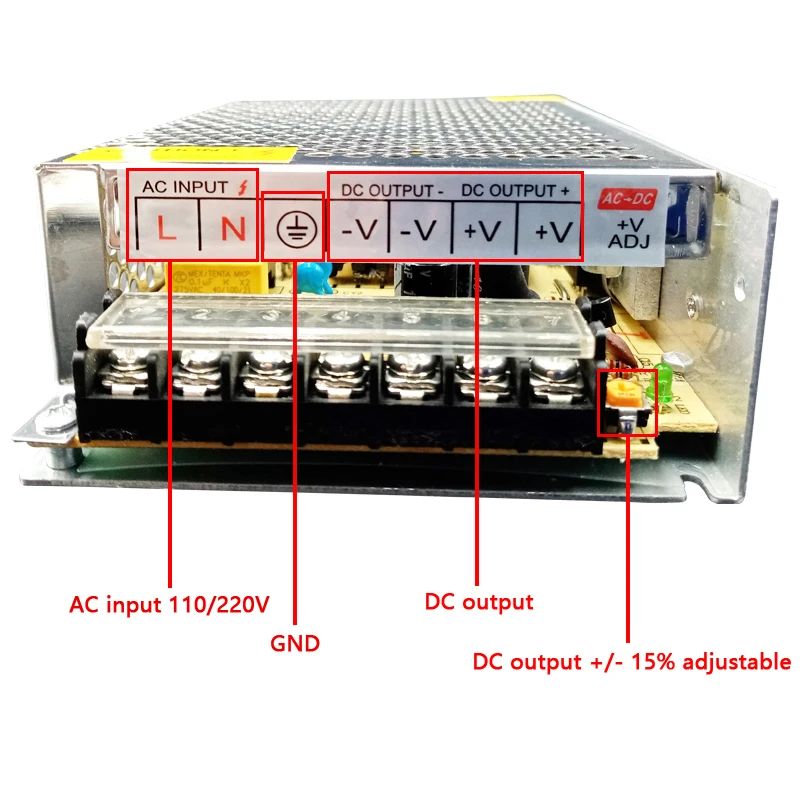 AC DC 5V 12V 24V Power Supply 5 12 24 36 V Volt AC DC Lighting Transformers 220V TO 5V 12V 24V Power Supply 1A 3A 5A 10A 20A 30A