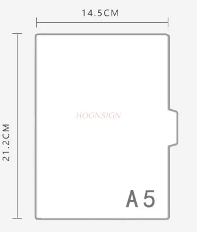5 sheets Loose leaf notebook classification, hot stamping separator, cardboard partition, index page, indicator label, accessory