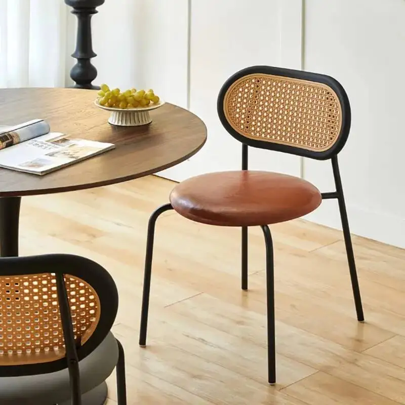 Nordic Set Chairs Accent 2 Rattan Mid Ergonomic Century Dining Dining Premium Chairs Living Room Of Chaise Design Furniture
