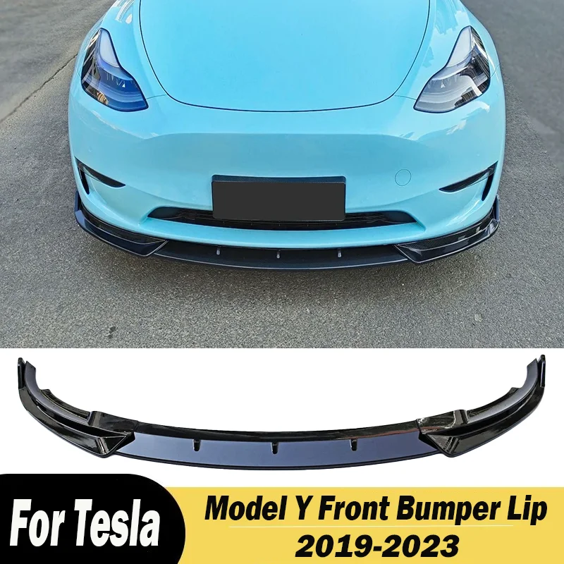 

For Tesla Model Y 2019 2020 2021 2022 2023 Car Front Bumper Spoiler Lip Lower Diffuser Splitter Body Kits