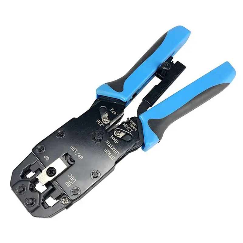 ABRI-2X RJ45 Network Crimper 10P 8P 6P 4P Crimping Tools Stripper For RJ45 RJ11 RJ12 RJ50 Connector Ethernet Cable
