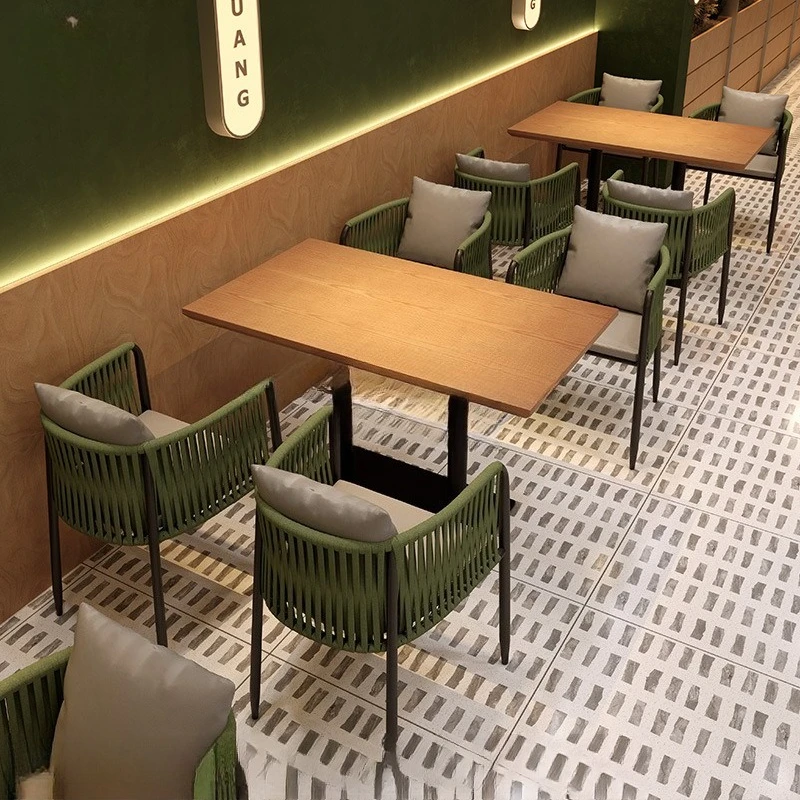 Theme restaurant table and chair combination Internet celebrity western restaurant wall card seat sofa catering restaurant dinin