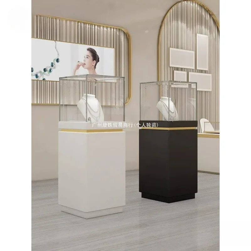 Glass Cabinet Display Cabinet Jewelry Counter Shopping Mall Exhibition Showcase Jewelry Transparent Cabinet Cultural Relics Boot