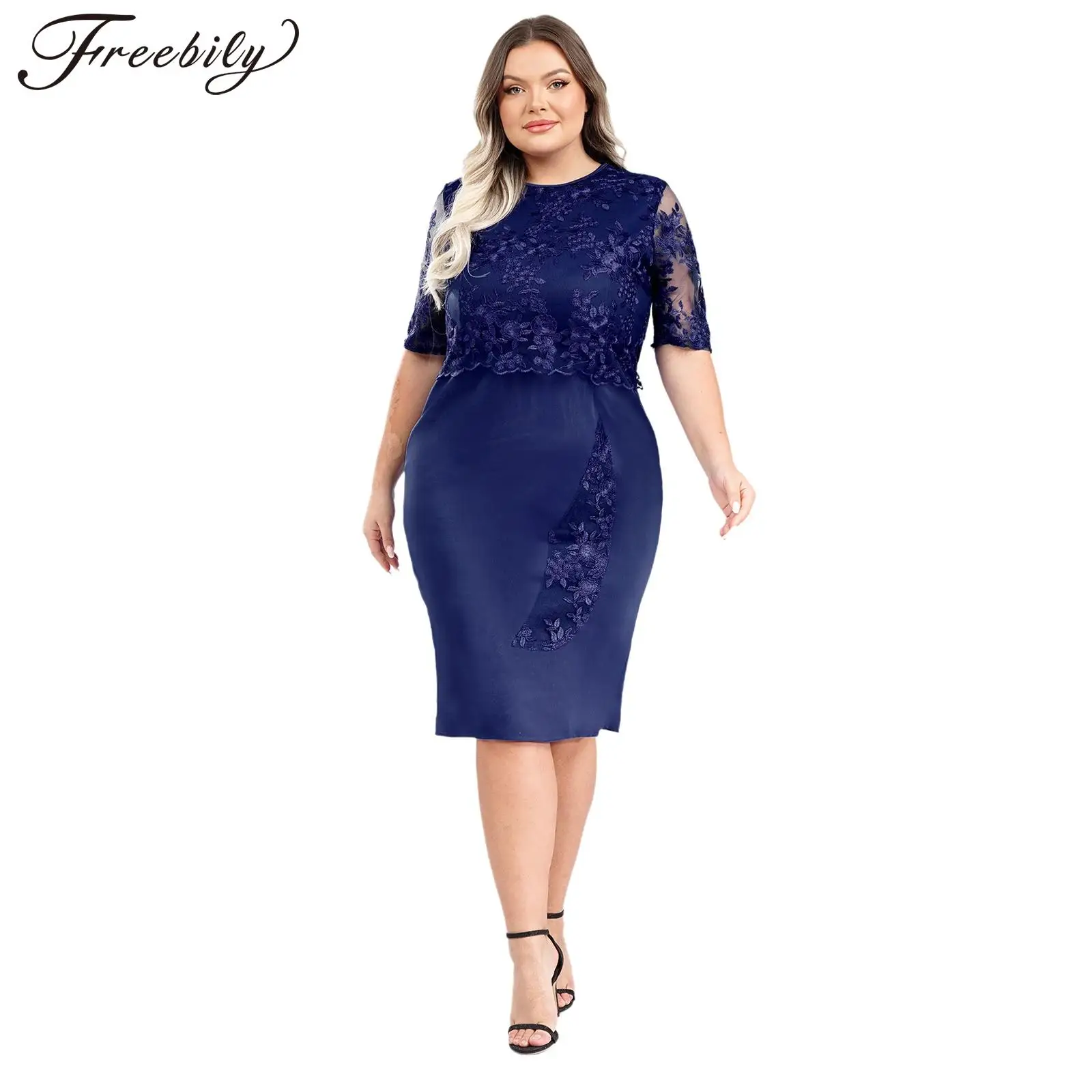 

Women Elegant Wedding Party Dresses Lace Banquet Dress for Ceremony Pageant Festive Dress Summer New Clothes Abendkleider