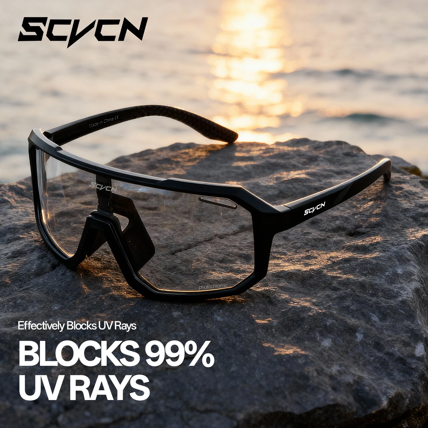 SCVCN Outdoor Radfahren Gläser Männer Fahrrad Sonnenbrille UV400 Brille Sport MTB Fahren Brillen Fahrrad Frauen Wandern Klettern Brille