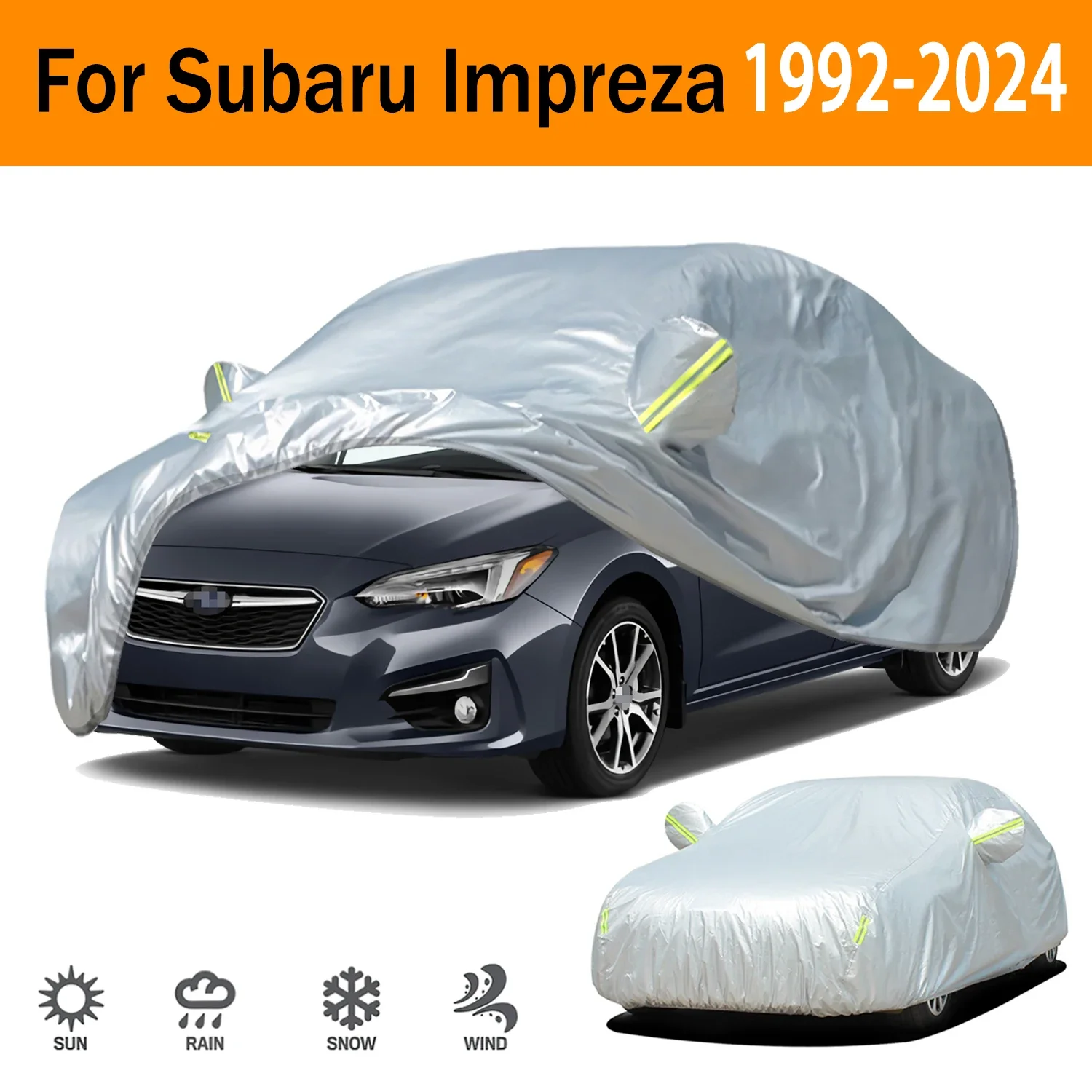 

For Subaru Impreza 1992-2024 Car cover Anti snow Anti dust Anti-uv Anti peeling paint 190t Car cover Car Exterior Accessorie