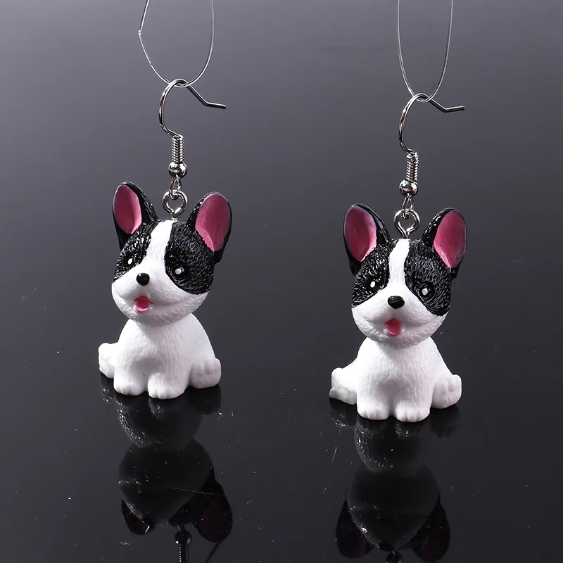 New 3D Cartoon Animal Drop Earrings for Women Lovely Pets Dog Cat Pig Pendants Earrings for Girls Birthday Party Jewelry Gifts