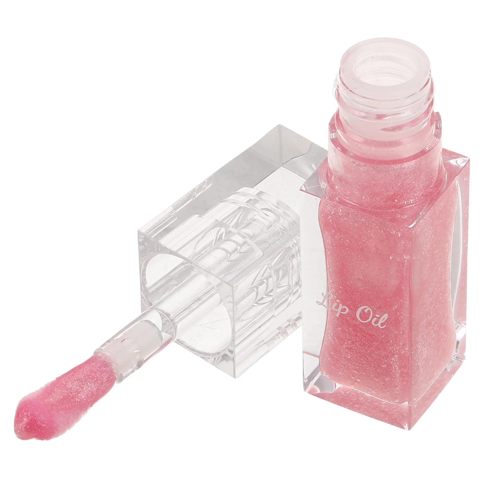 Lápiz labial con brillo de labios, Bálsamo hidratante tintado, aceite de color, nutre el líquido rosa