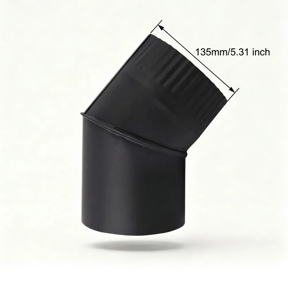 For Home Fireplace Setup 45 Degree Elbow Heater Flue Adapter Seamless Construction For Fireplace Heating System