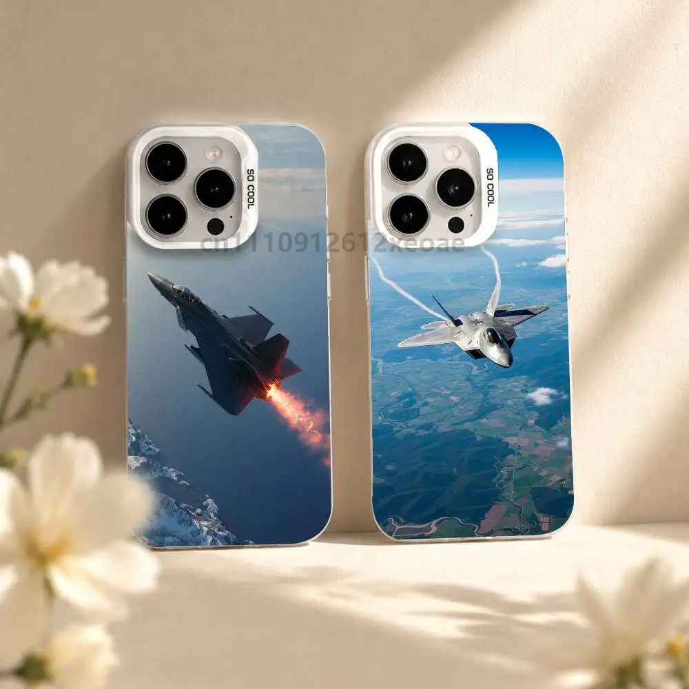 Handsome military fighter jet Phone Case For iPhone 17 Pro 16 Plus 15 14 13 17 Air 12 ProMax 11 Max  Unique  Cover Large Hole