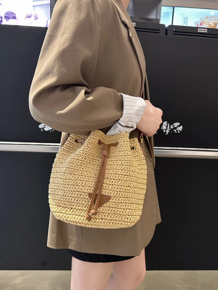 

Faionable Buet Bag St Leather Single oulder Bag Chic Summer Crossbody Bag Trendy Belt Decoration Soft Cotton