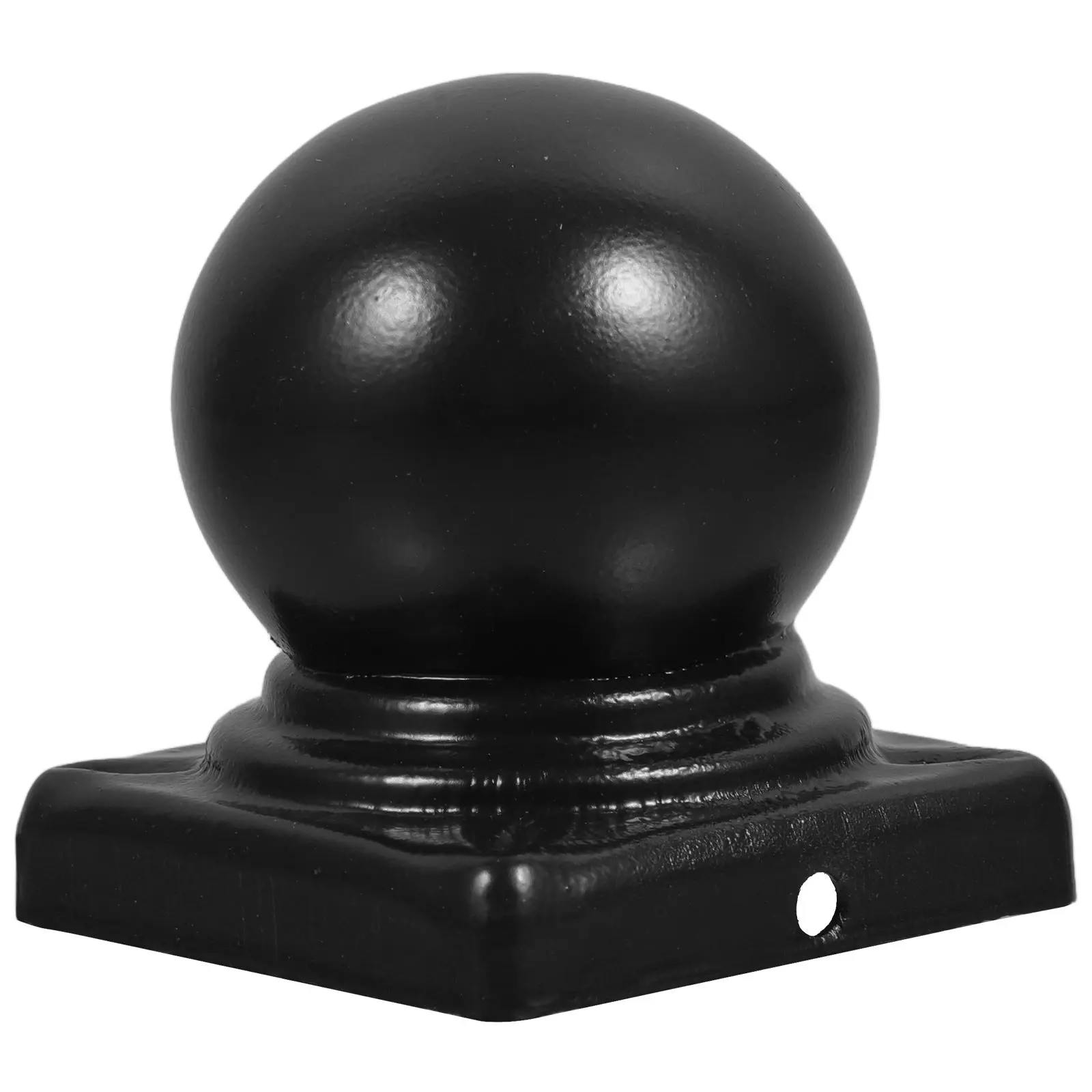 

Iron Pillar Finials Black Pressed Cover Durable Fence Caps Post Gate Lawn Decorations Fits Various