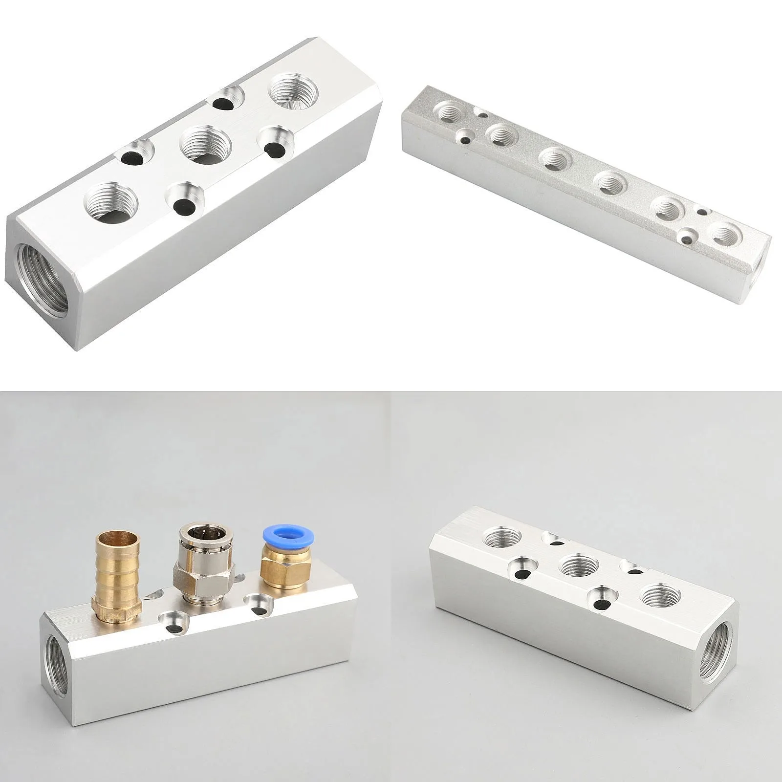 Pneumatic Air Manifold Distributor Block Quick‑Connect Multi‑Port Air Splitter Coupler Pneumatic System Accessory
