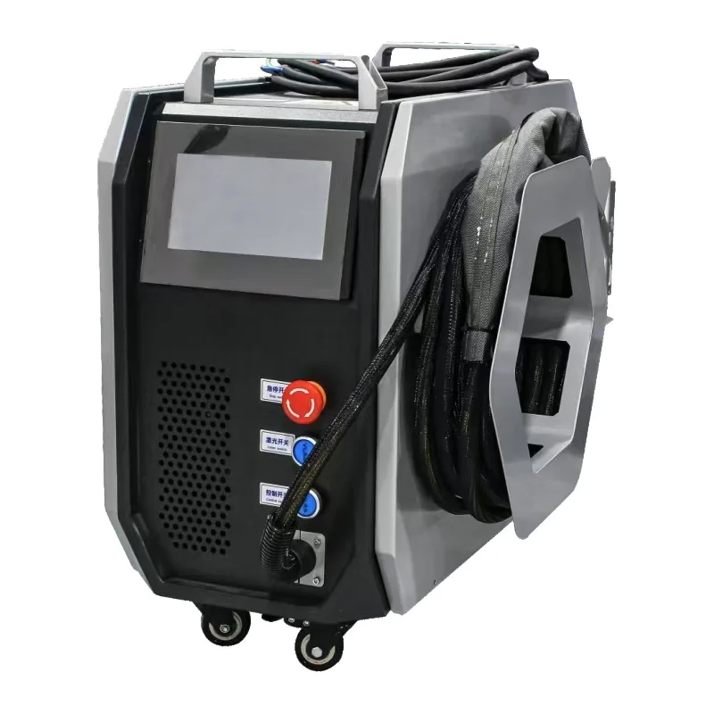 

100W laser pulse cleaning machine metal rust removal wood paint tire mold glue removal laser rust removal machine