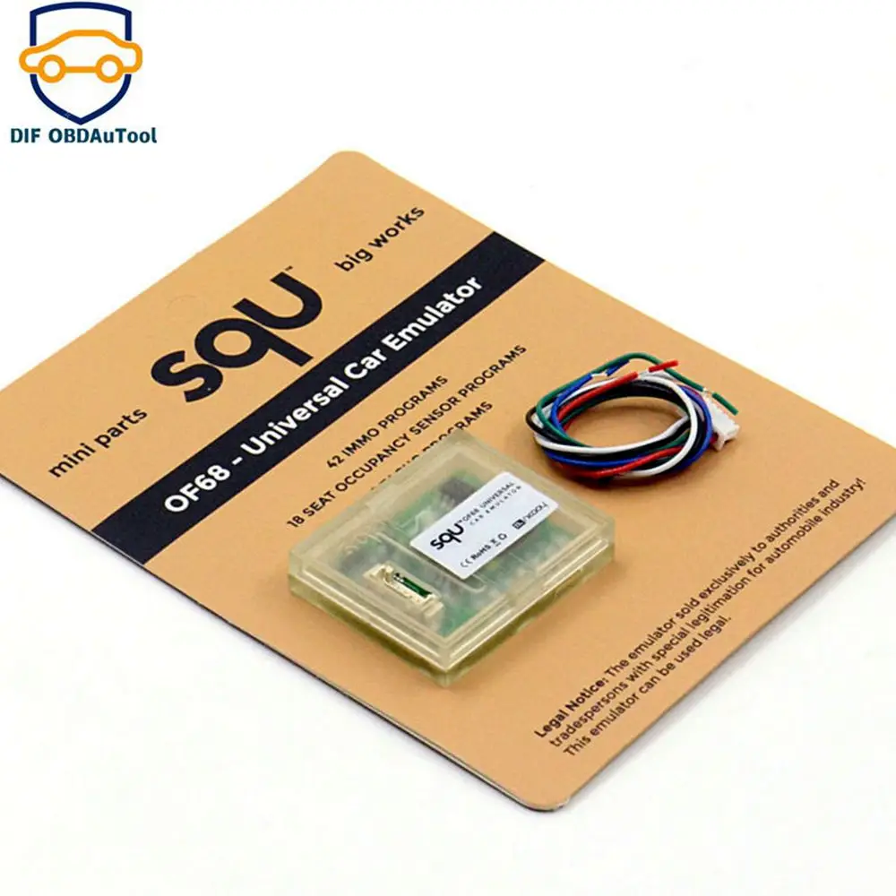 

Автомобильный универсальный эмулятор SQU OF68/OF80 Программы для датчика присутствия сиденья для тахо-программ Эмулятор SQU obd2