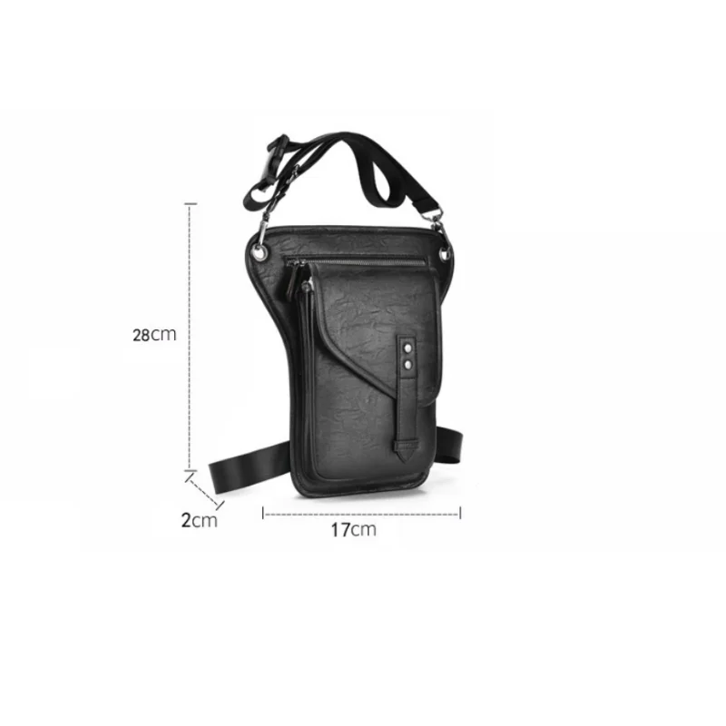 PU leather Waterproof Leg Waist Bags Portable Molle Shoulder Waist Pack Funny Outdoor Hiking Motorcycle Waist Bag Leg Bag