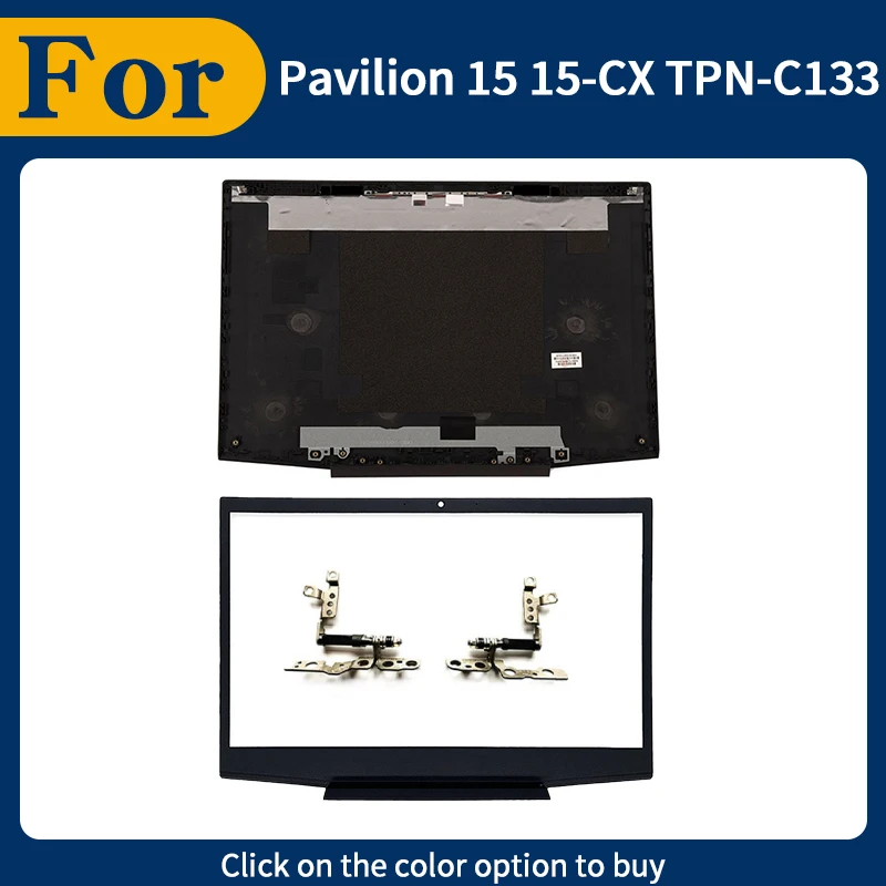 

Новая серебристая сменная крышка для Pavilion 15 15-CX TPN-C133, задняя крышка ЖК-экрана, передняя рамка, петли