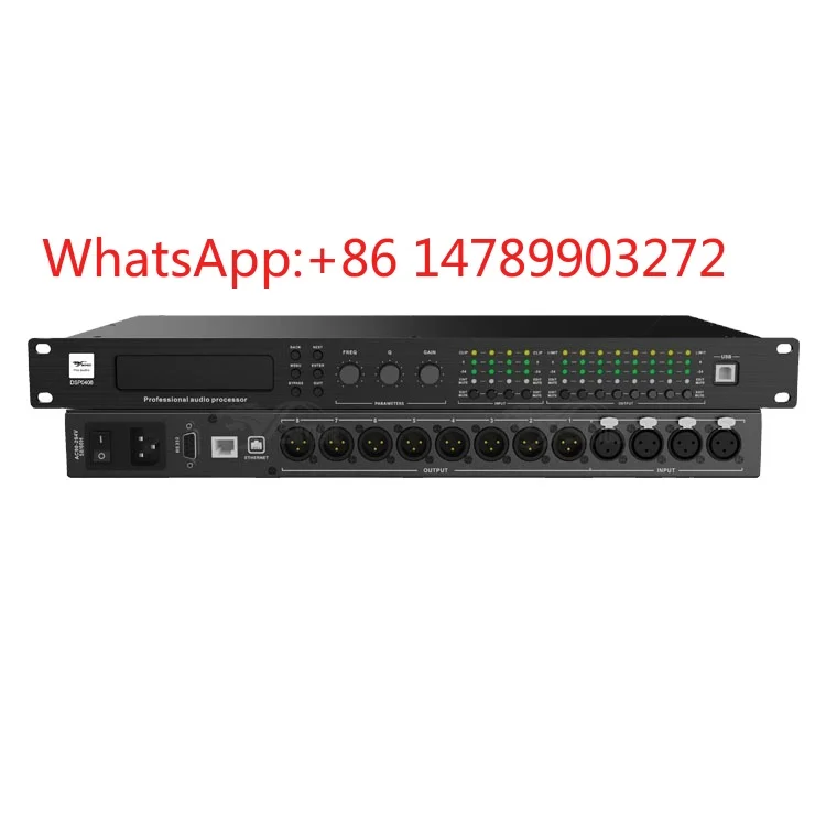 4 Input 8 Output DSP Processor Professional Stage Digital Audio Processing Unit