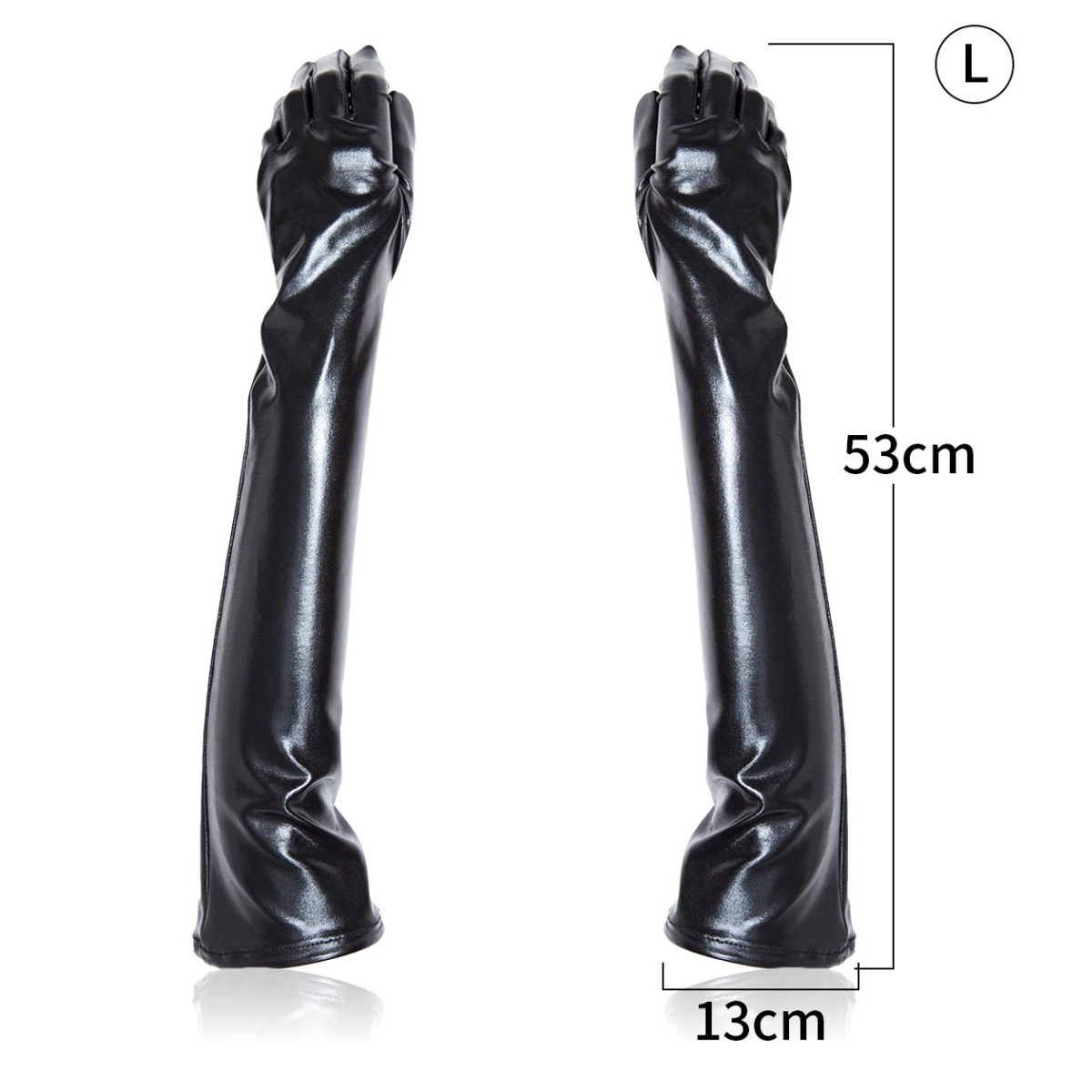 大人のセクシーな女性男性光沢のあるロング手袋模造革ラテックスコスプレ服ポールダンスナイトクラブタイトな手袋アクセサリー