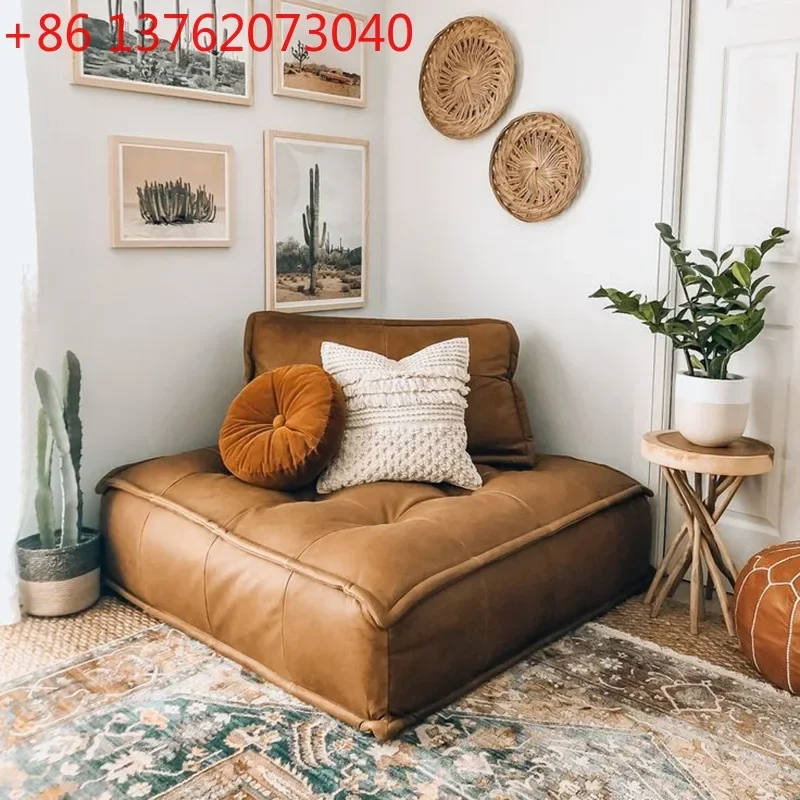Italian tofu block lazy sofa tatami single double triple combination sofa