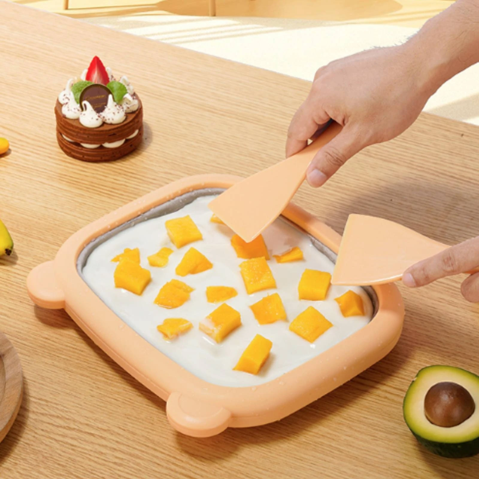 Nampan Es Krim Manual Tanpa Li - Ice Cream Maker Electric ulasan dan harga