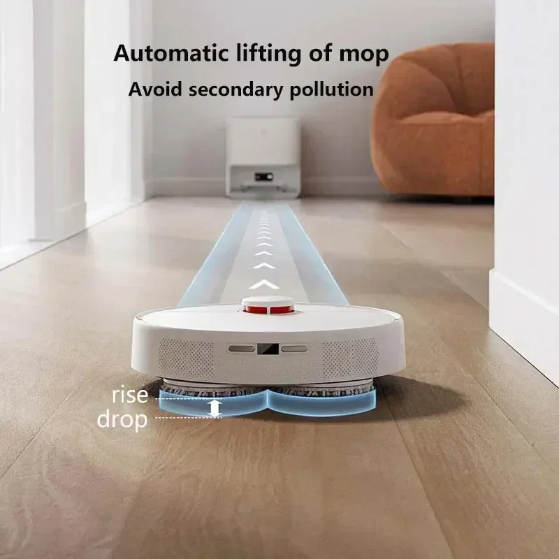 2025 New Arrival Xiaomi Mijia Self Cleaning Robot Mop 2 Smart Robot Cleaning Tools 5000PA Surging Fan LDS Navigation OTA Upgrade