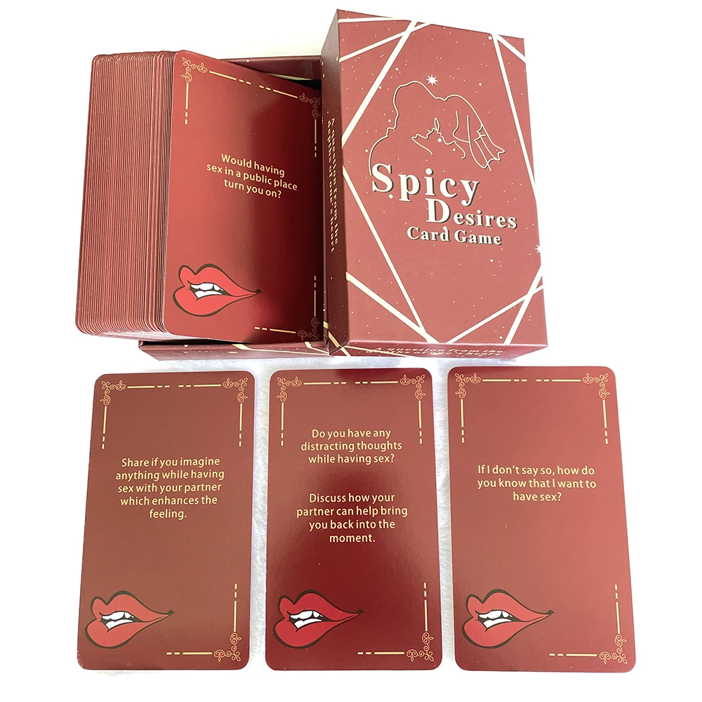 

Spicy Desires Card Board Game Tarot Deck Guide Psychological Oracle 12x7cm 51-Cards in Box