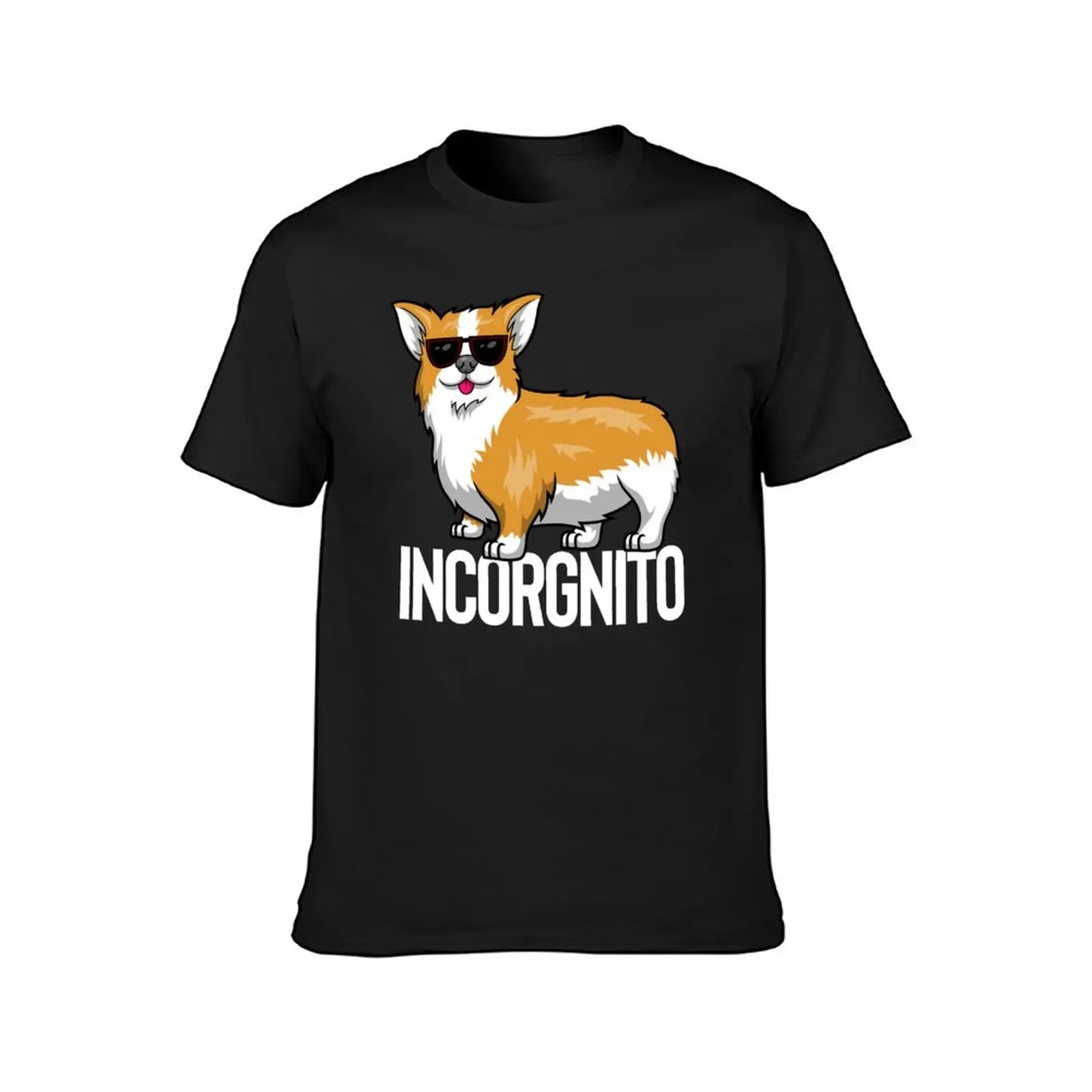 Incorgnito - Incognito Corgi T-Shirt oversizeds anime clothes t shirt men