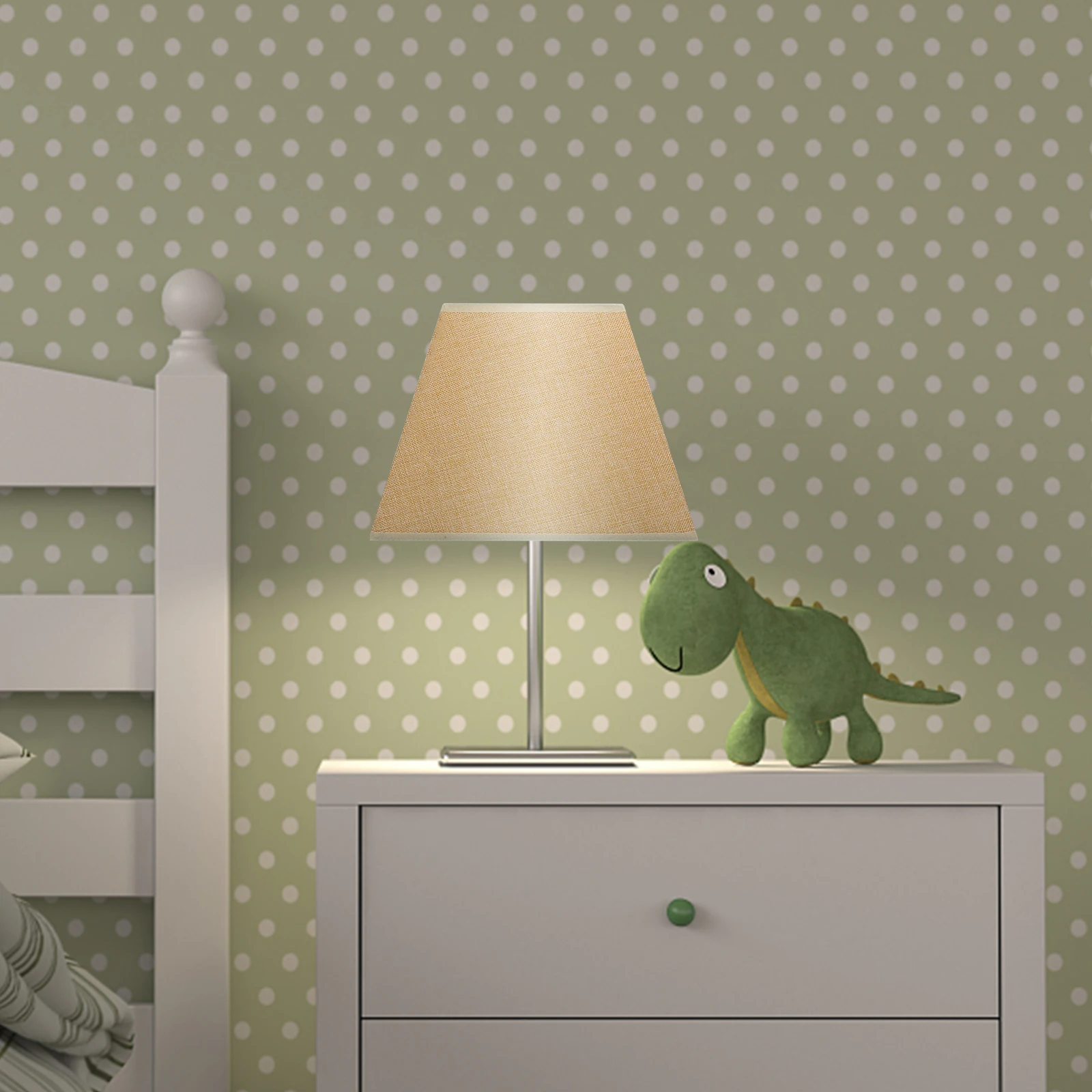 

Fabric Lamp Cloth Lampshade for Table Floor Lamp Accessory Bedroom Dustproof Warm Atmosphere Simple Replacement Cover