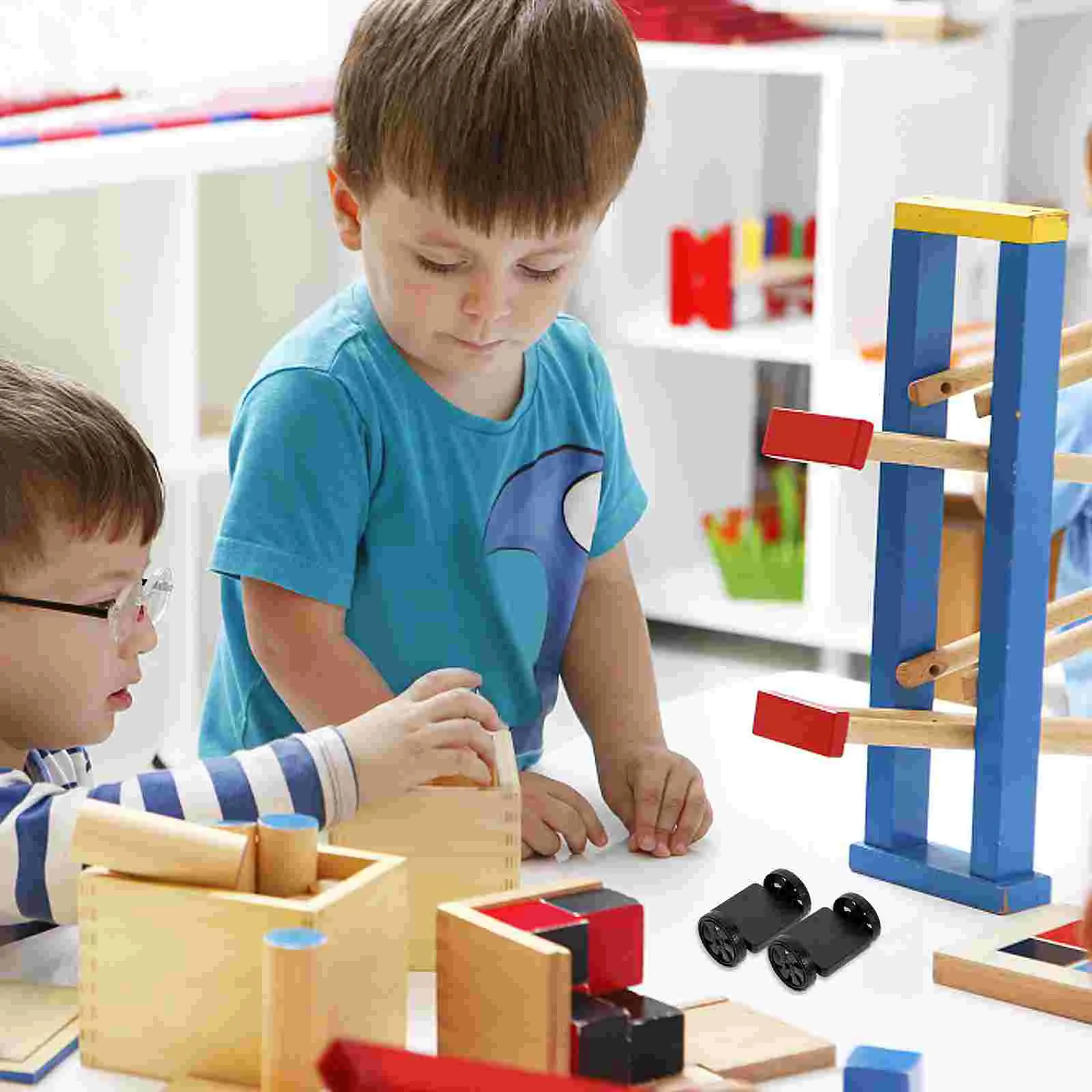 Ruedas magnéticas inteligentes de construcción para niños/desarrollo del cerebro de niños (estilo aleatorio), 2 uds.