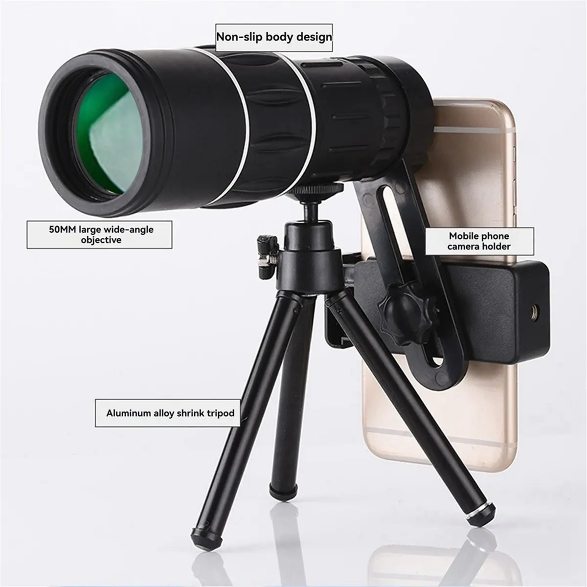 Outdoor High List Binoculars Portable Handheld Monoculars 10x42 Portable Handheld High Magnification Monoculars-BCBW