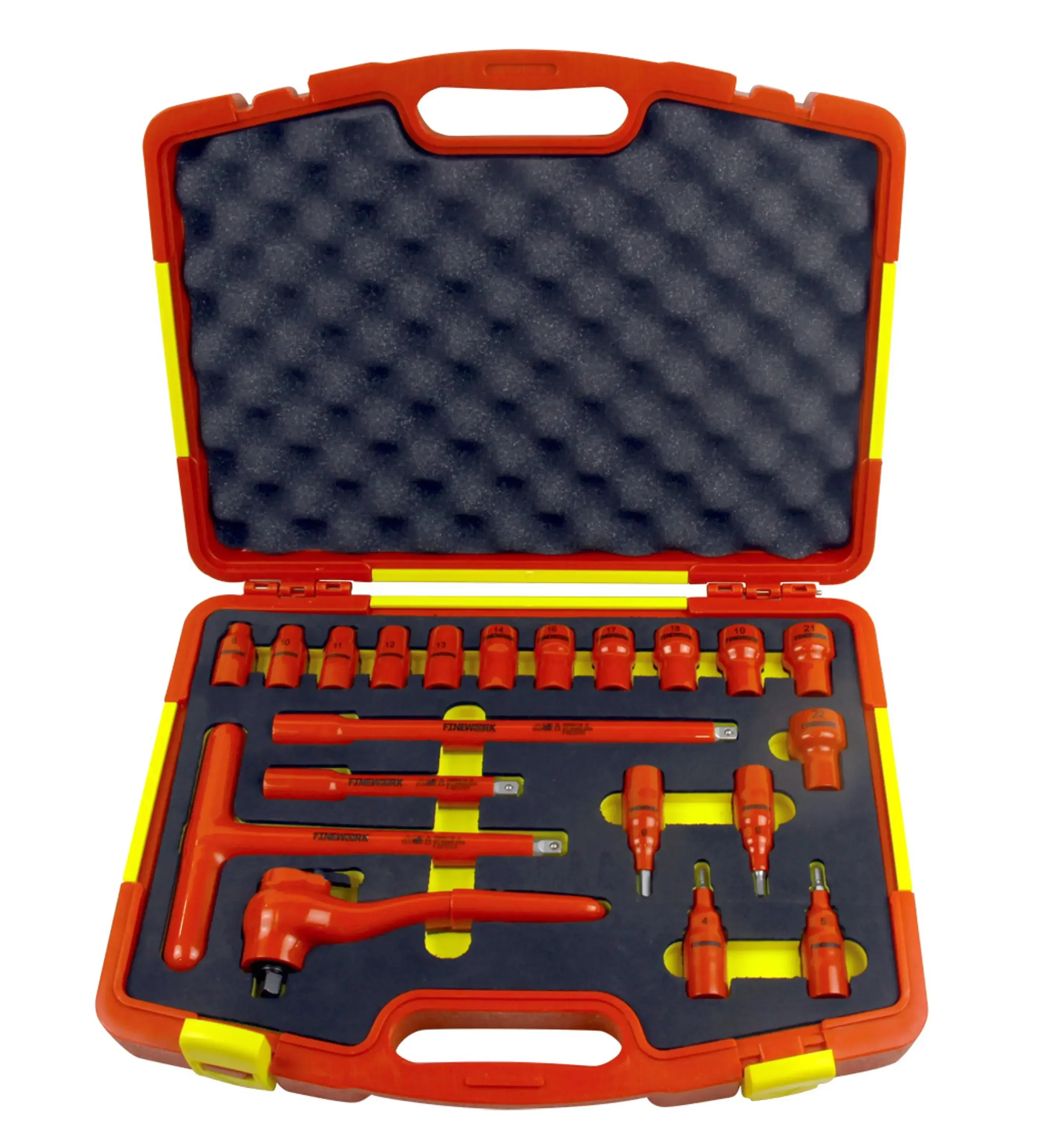 AC 1000V 20 Pcs Insulated Hardware Screwdriver/Wrench/Socket Tools Torque Set