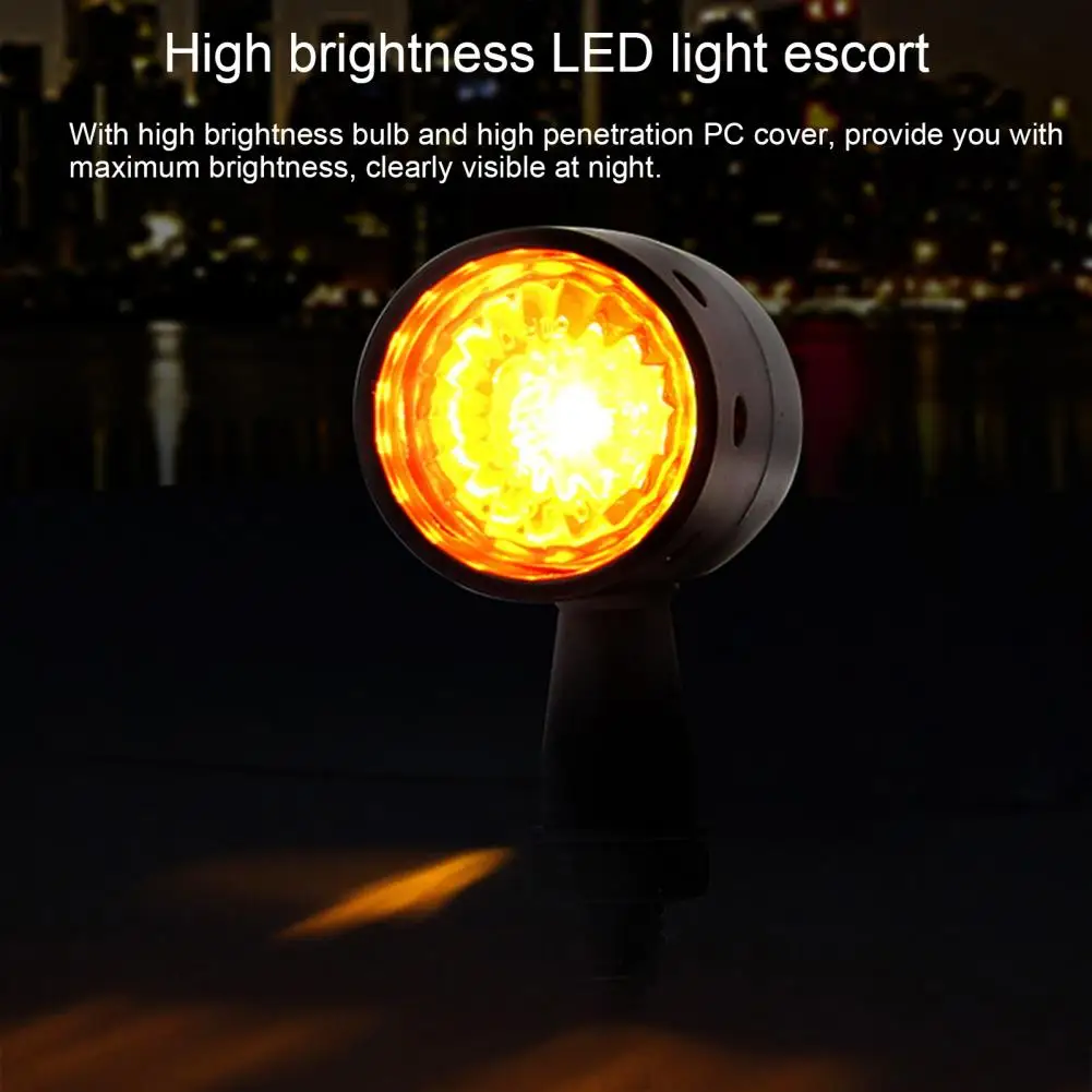 

Turn Lights 1 Pair Practical Anti-corrosive Energy-saving Motorcycle Turn Signals Lights Motorcycle Light