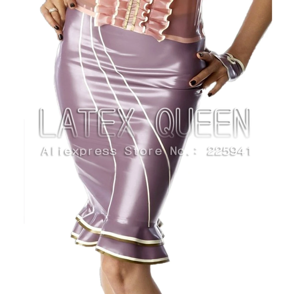 

Swirl latex skirt