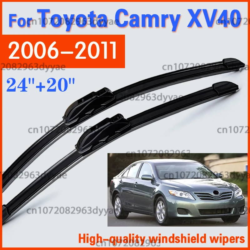 2 Stück Frontscheibenwischer für Toyota Camry XV40 2006 2007 2008 2009 2010 2011 Scheibenwischerblatt 24"+20" Autozubehör
