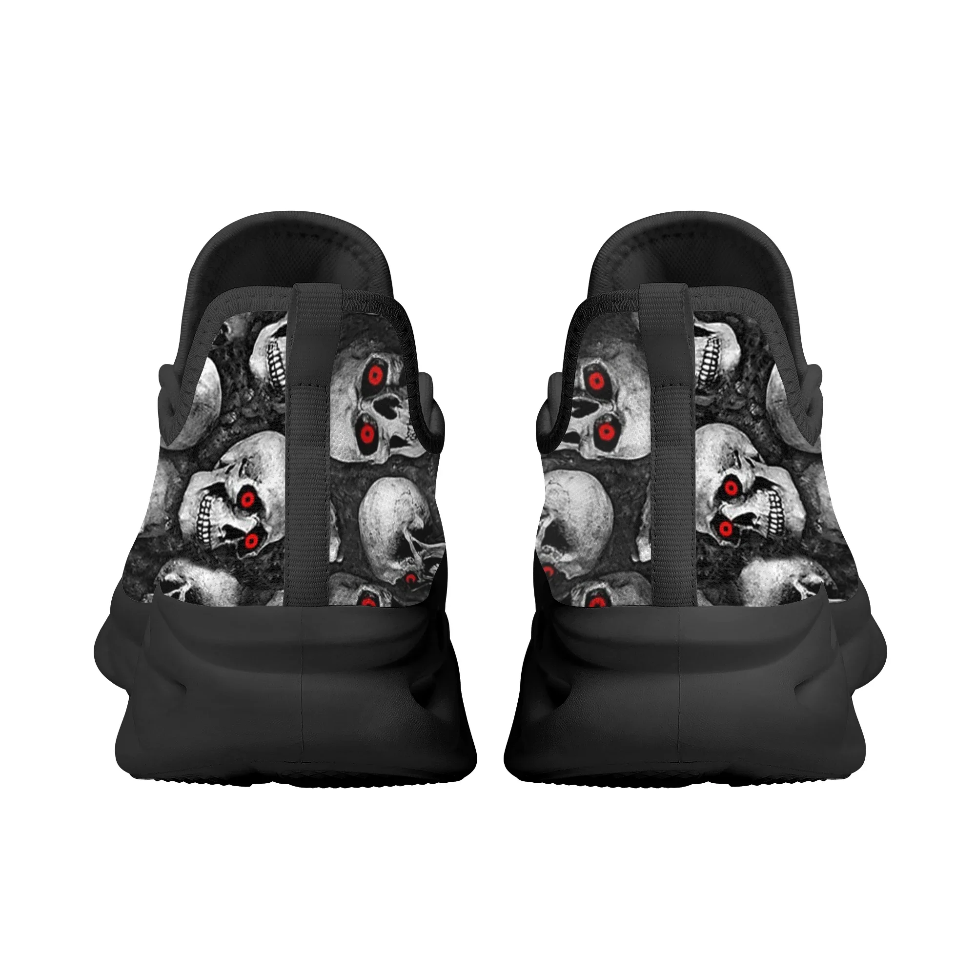 Cool Skull Pattern Ladies Flat Shoes Comfortable Lace up Casual Sneakers for Women Light Platform Sneakers Zapatos