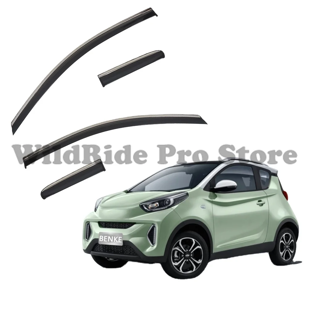 1 set For Car Accessories Wind Deflectors for CHERY EQ1 LITTLE ANT Wind Vent Deflector Visors Rain Sun Guards