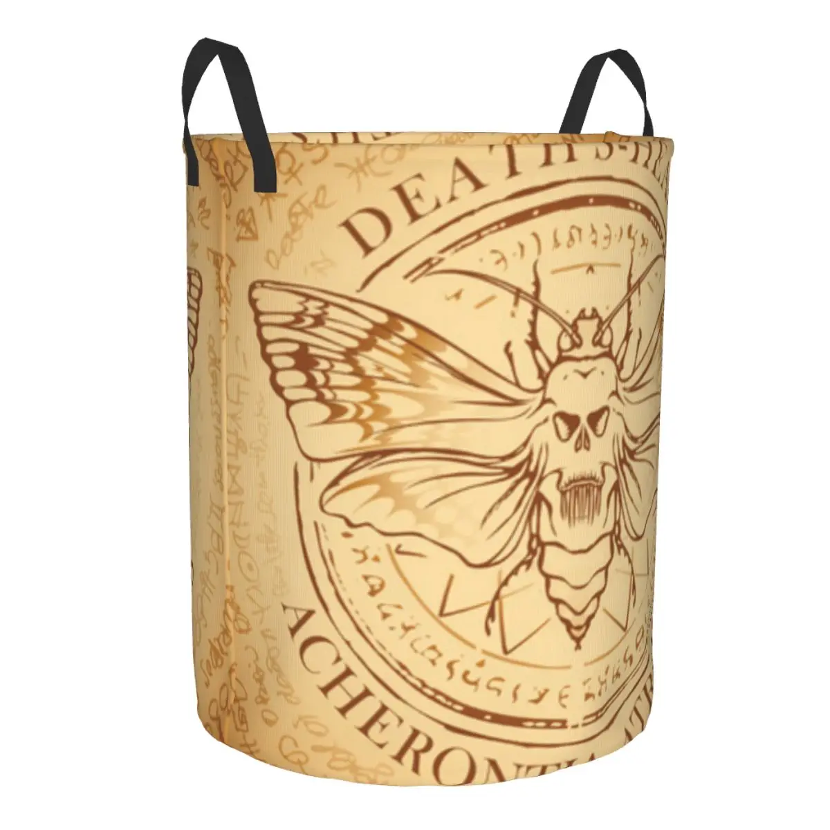 Laundry Basket Butterfly Dead Head With Skull Dirty Clothes Storage Bucket Wardrobe Clothing Organizer Hamper