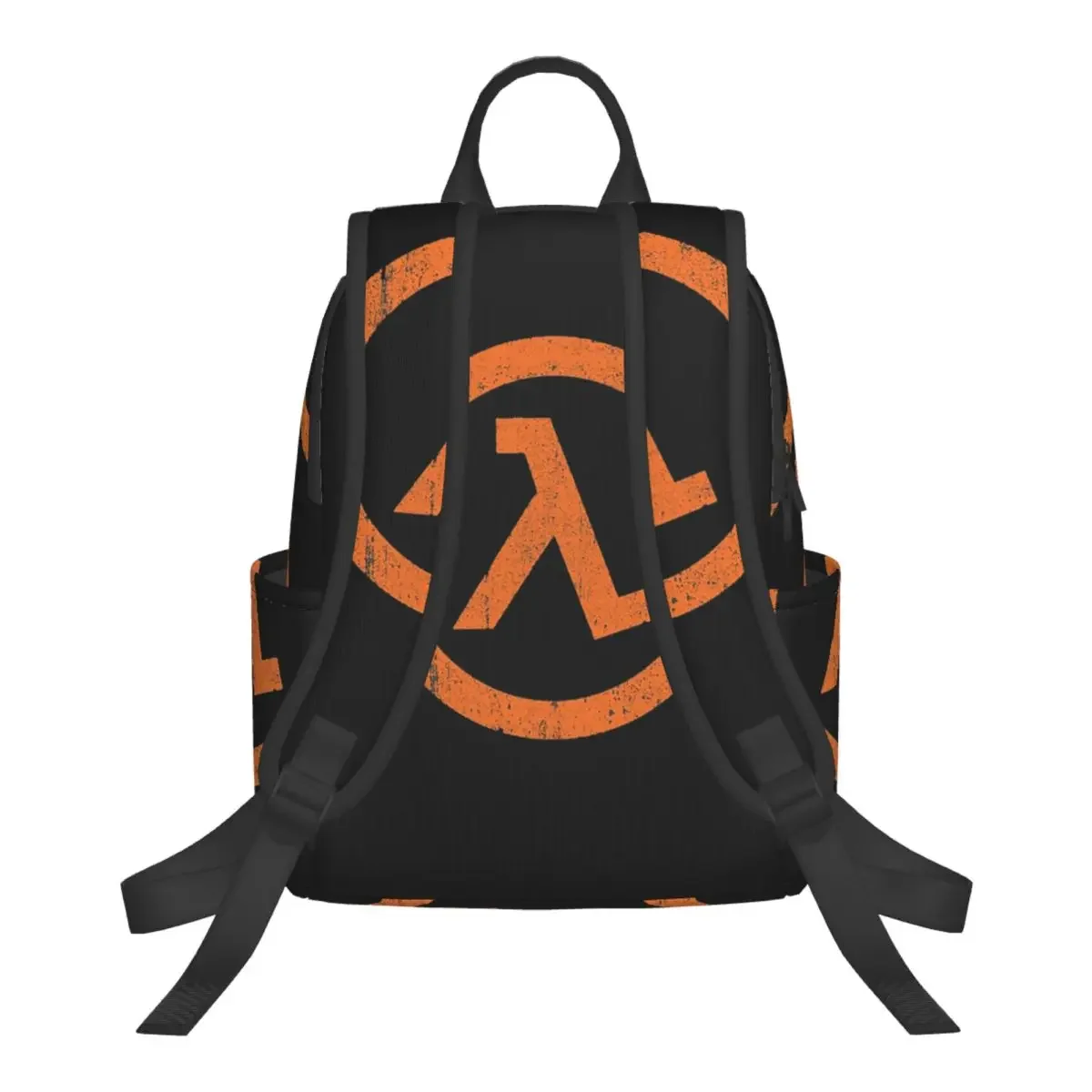 Half Life Lambda Symbol Student Backpack School Bag Hiking Travel Daypack for Boys Girls Bookbag Shoulder Bags