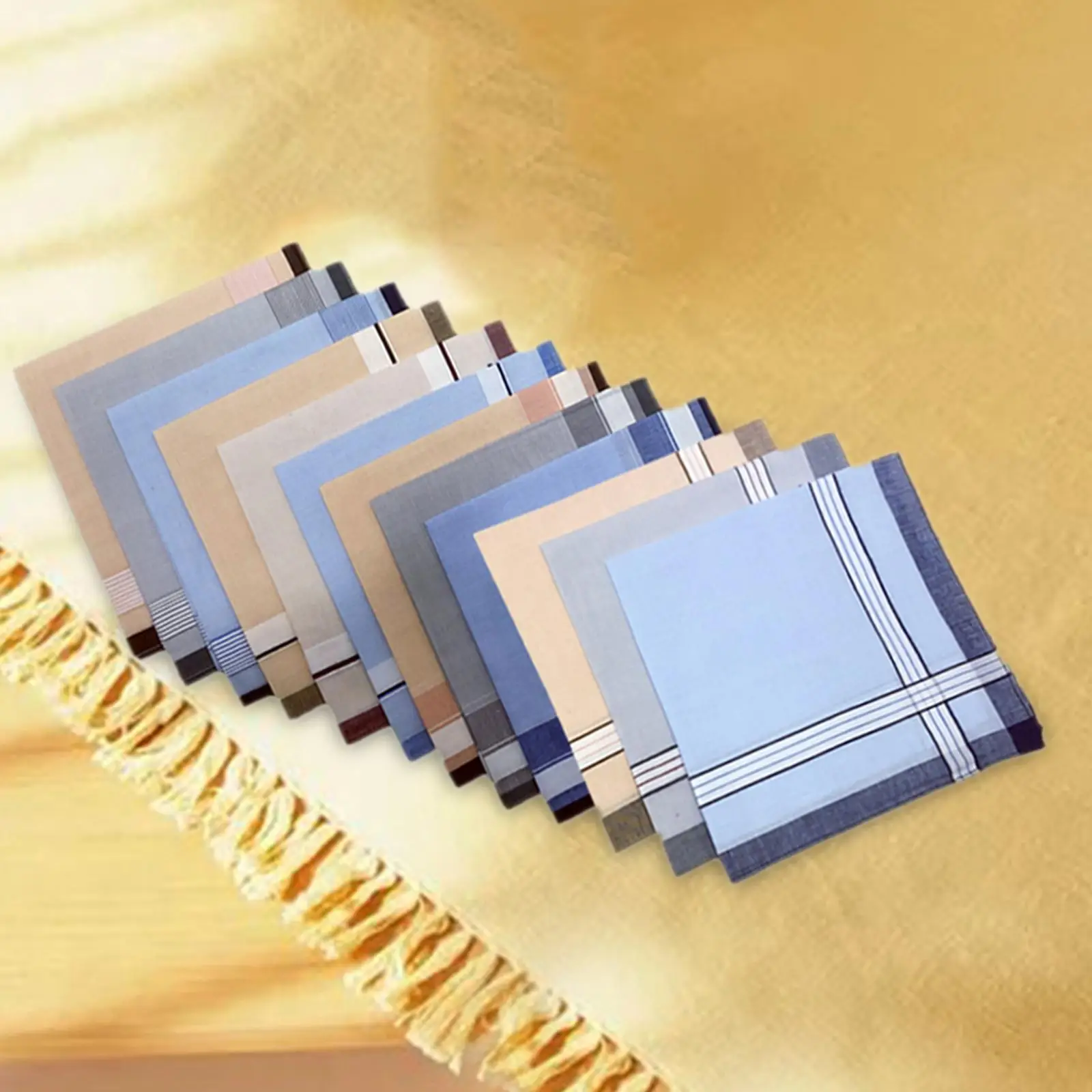 3x مناديل رجالية من القماش منديل جيب مربع منديل للحفلات الراقصة للرجال الرسمي #2