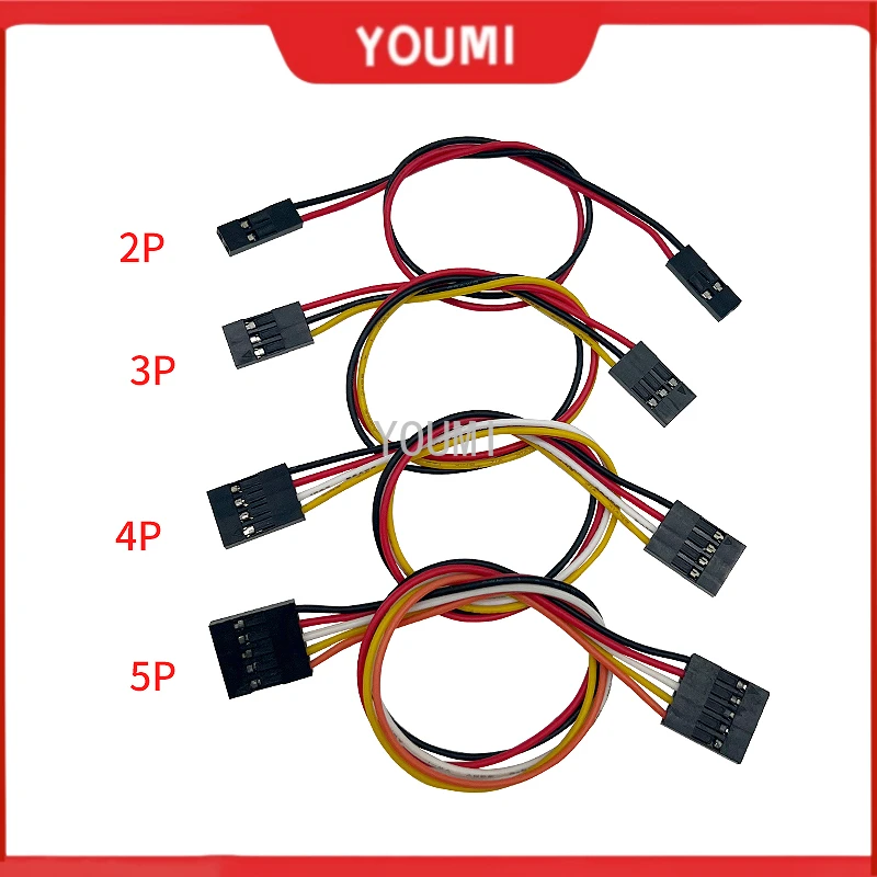 10PCS 2.54MM Pitch Wire Dupont Line Female To Female 1P2 3 4 5 6 Pin Dupont Cable Connector JUMPER CABLE WIRE FOR PCB 3D Printer
