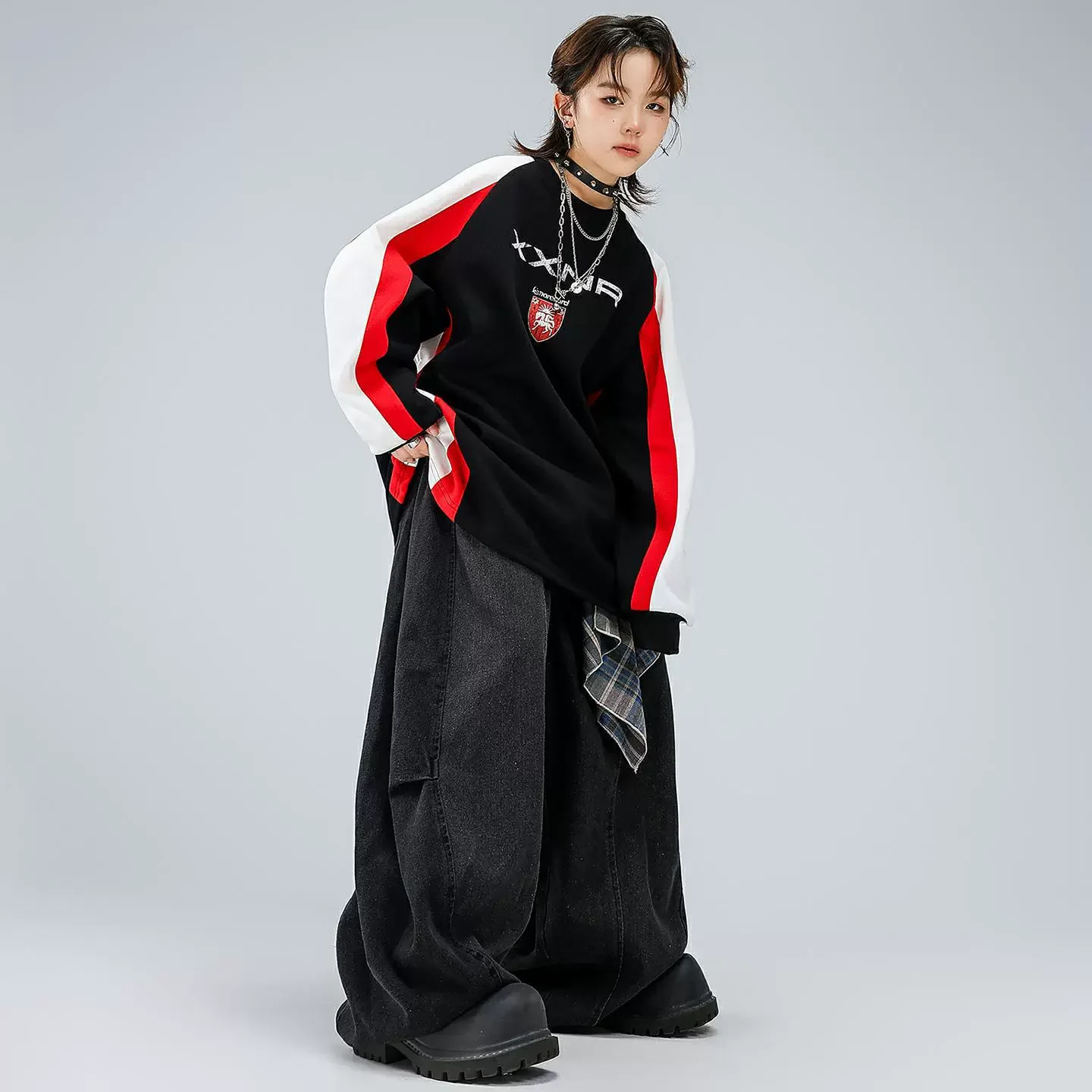 

Детская уличная одежда для мальчиков и девочек-подростков, модные толстовки в стиле хип-хоп, джинсовые брюки, джинсы, детская футболка, мешковатые джинсы, брюки, спортивные костюмы