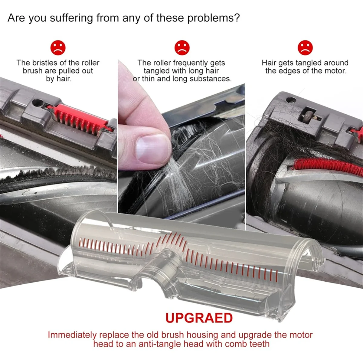 T71C Für Dyson V7 V8 V10 V11 Vakuum Aufsätze Ersatz Anti-Tangle Direct Drive Saugkopf Teile Shell