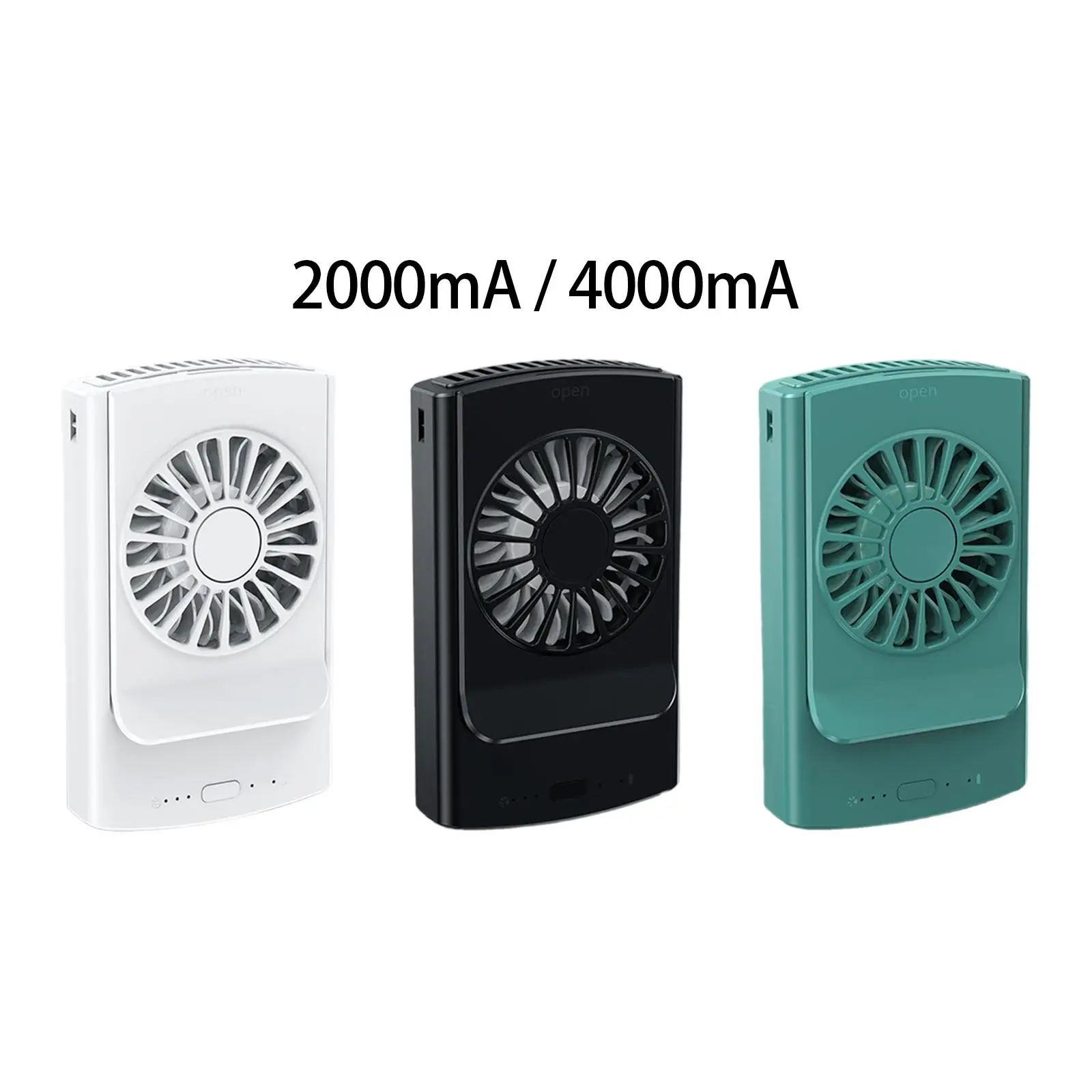 Portátil Mini Ventilador de Refrigeração, Pescoço Pendurado Ventilador, Baixo Ruído, Pessoal, Baixo Ruído, Pescoço, Casa, Interior, Ao Ar Livre, Clipe