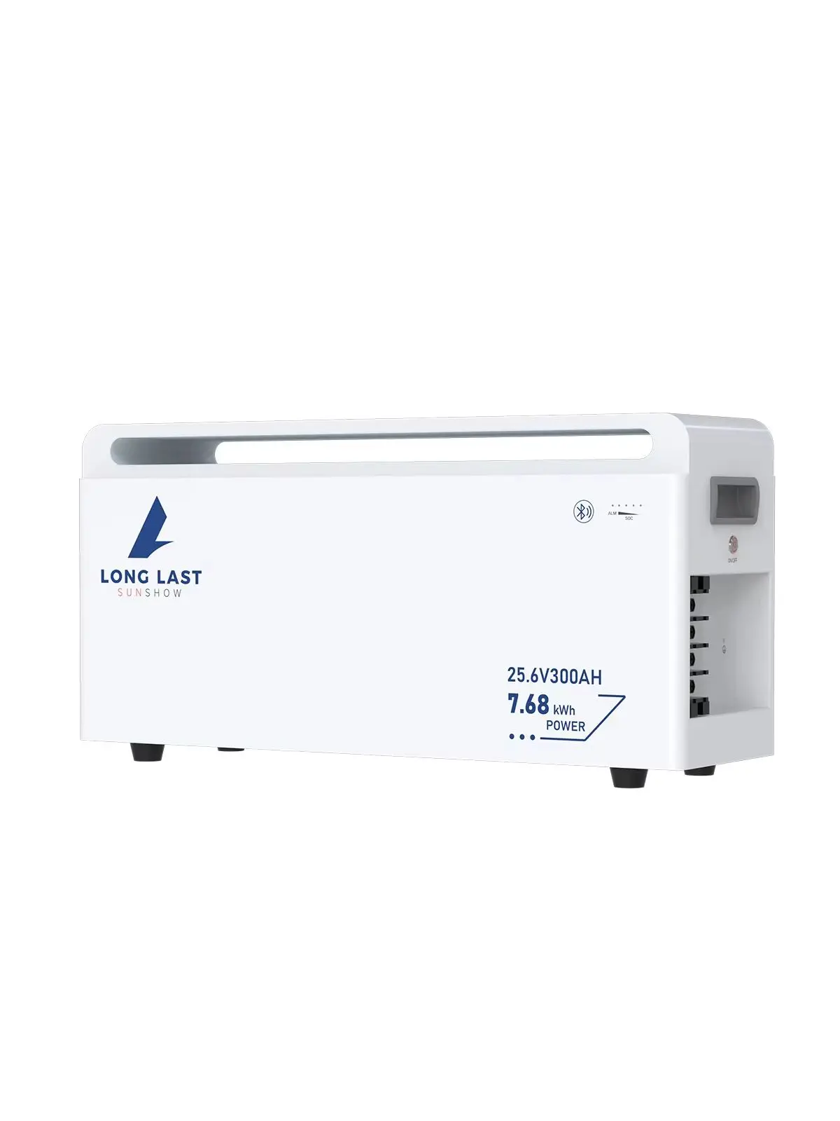 Bateria litowa SANDISOLAR LiFePO4 25.6V 300Ah 7680Wh, maksymalny prąd rozładowania 200A, inteligentny system BMS, system inwerterowy, magazyn UE. — 2