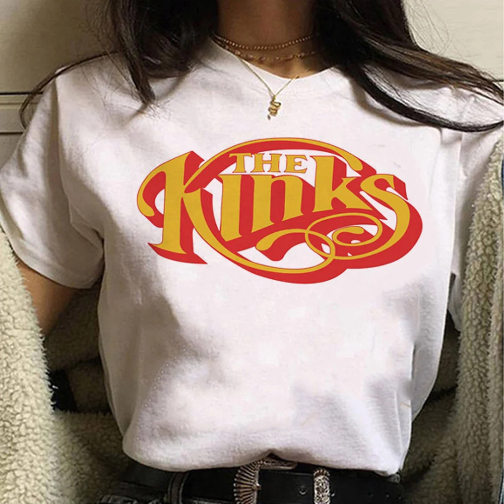 1960s Rock top women Y2K graphic designer Tee female streetwear manga clothing