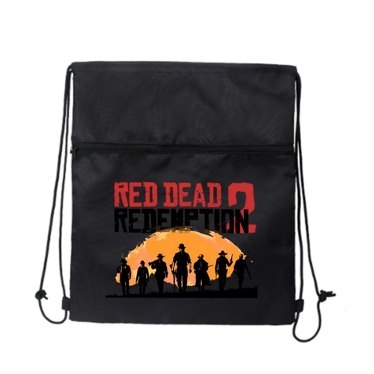 

Стильная спортивная сумка на молнии Red Dead Tells Wild Adventure на шнурке: спортивный дизайн для любителей фитнеса