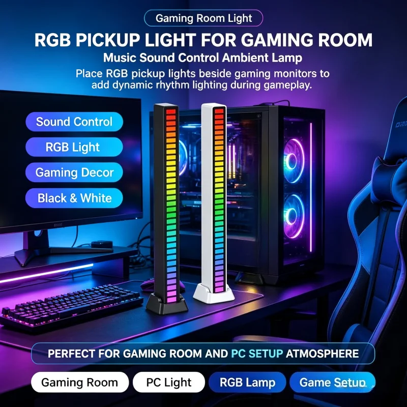 RGB LED Strip Light Music Soun - огляд і ціна Photography Lighting Mood