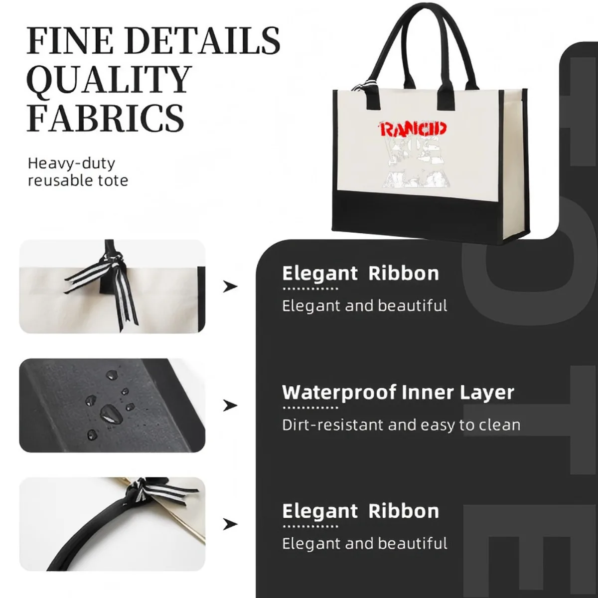 2026 جديد وصول موضة عملية واسعة قابلة لإعادة الاستخدام حمل حقيبة نمط طباعة 2 لهجة الثقيلة حقيبة كتف كبيرة للجميع