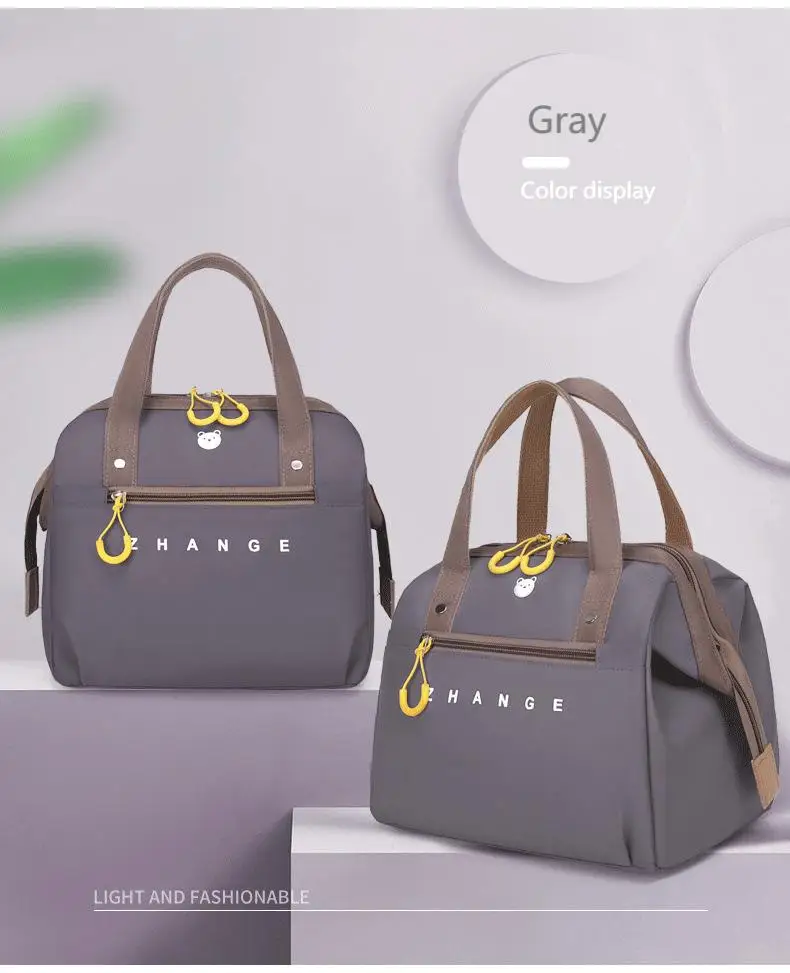 Isolierte Lunch-Tasche Tragbare Aluminiumfolie Isolierte Lunchbox-Tasche Studenten-Lunchbox Bento-Tasche Handliche Lunch-Tasche für Unterwegs – Detail 9